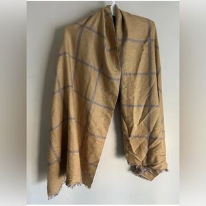 Women’s Thick Plaid Scarf 100% VELVET